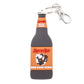 A Sprecher Root Beer Keychain on a white background