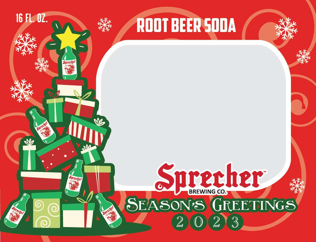 Soda with Santa Custom Label