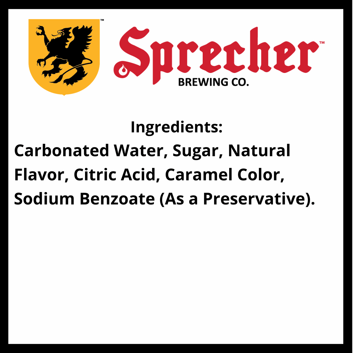 Caruso's Dark Cream Soda Ingredients