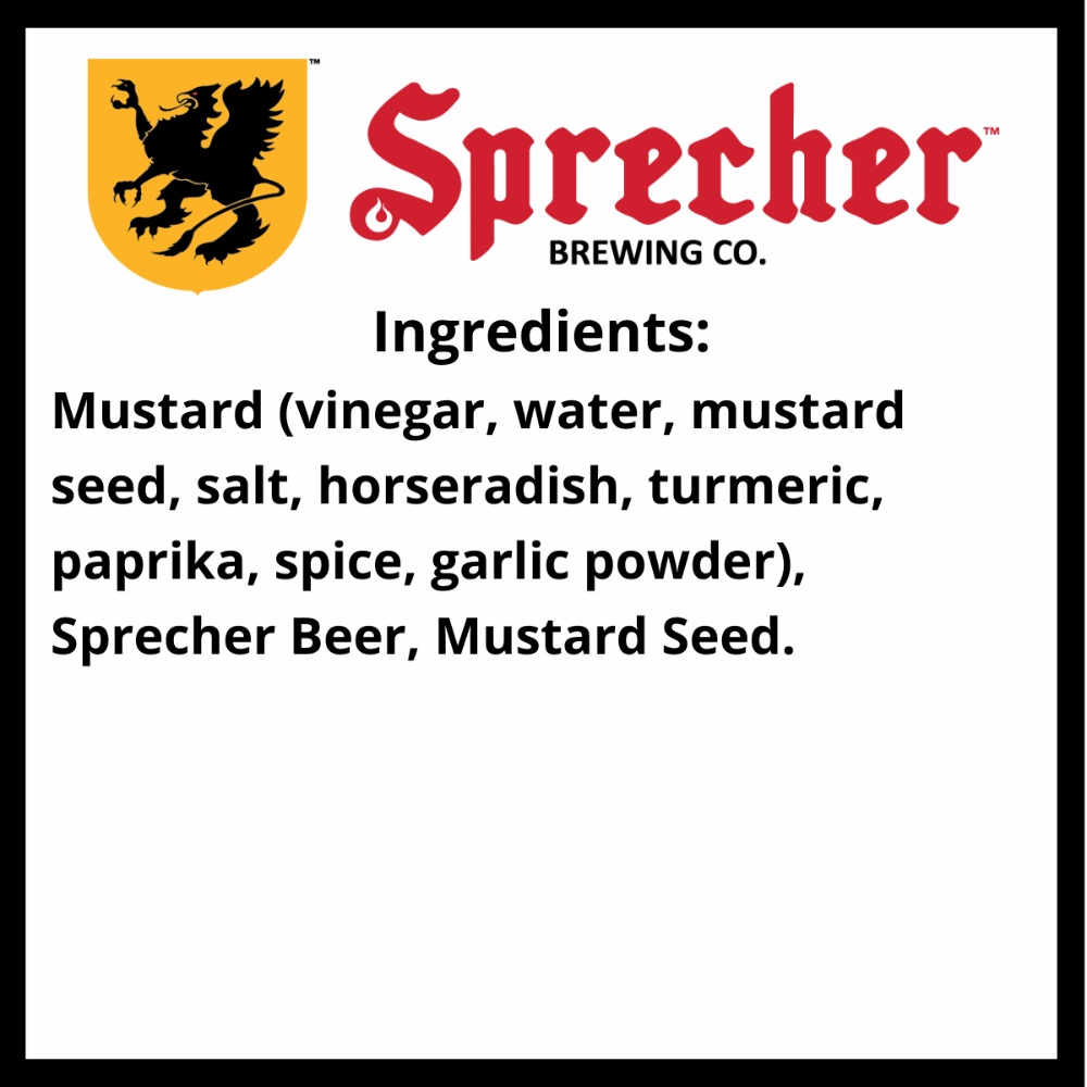 Sprecher Stone ground beer mustard Ingredients