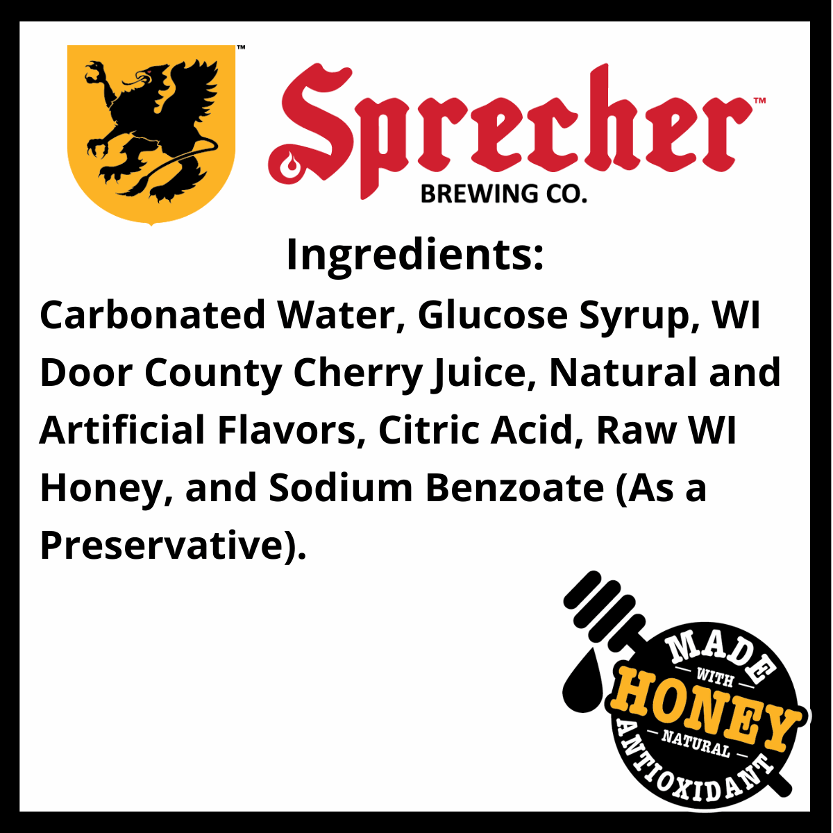 Sprecher Cherry Cola Ingredients