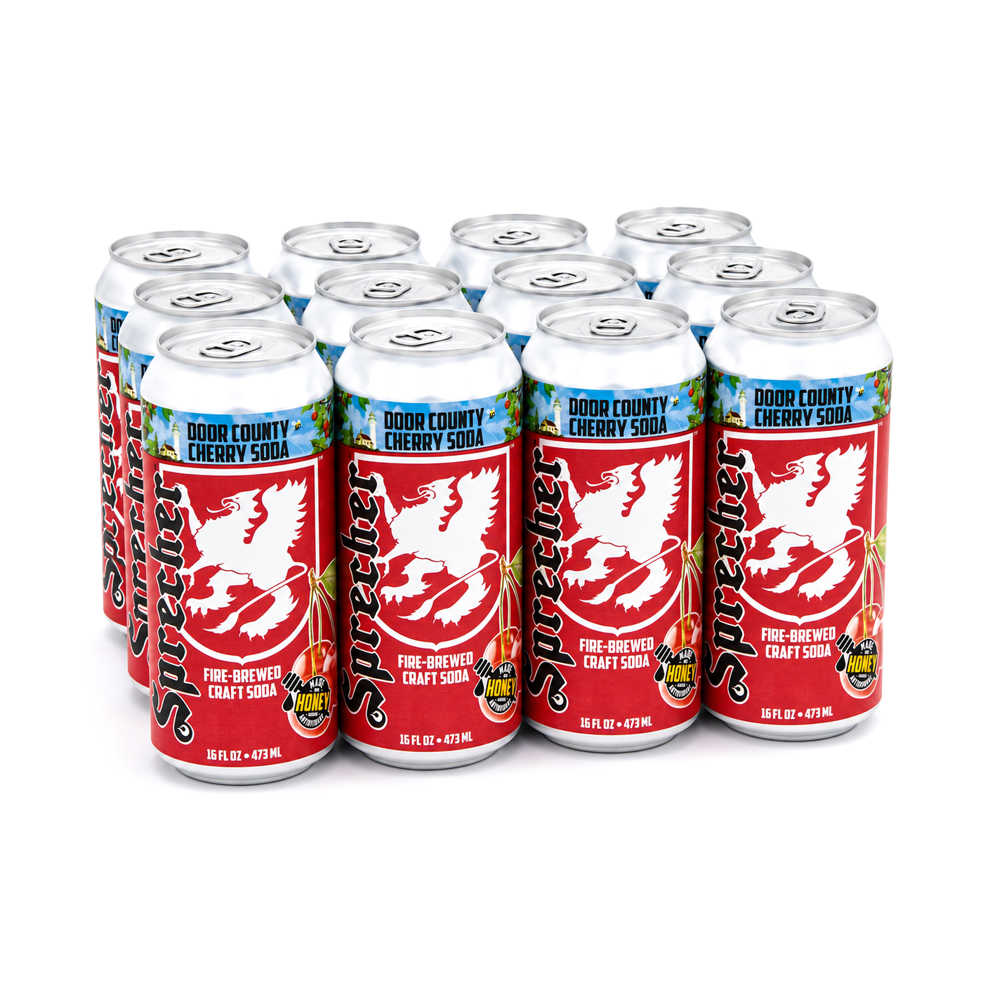 Door County Cherry Soda Cans | Sprecher Brewing Company