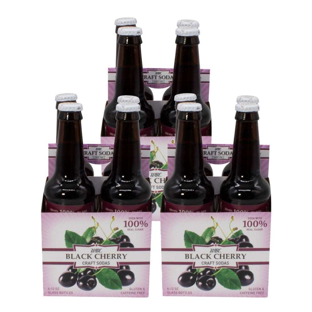 3 4-packs of WBC Black Cherry Soda