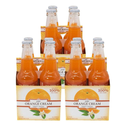 3 4-packs of WBC Orange Cream Soda