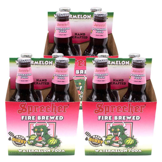 3 4-packs of Sprecher Watermelon Soda
