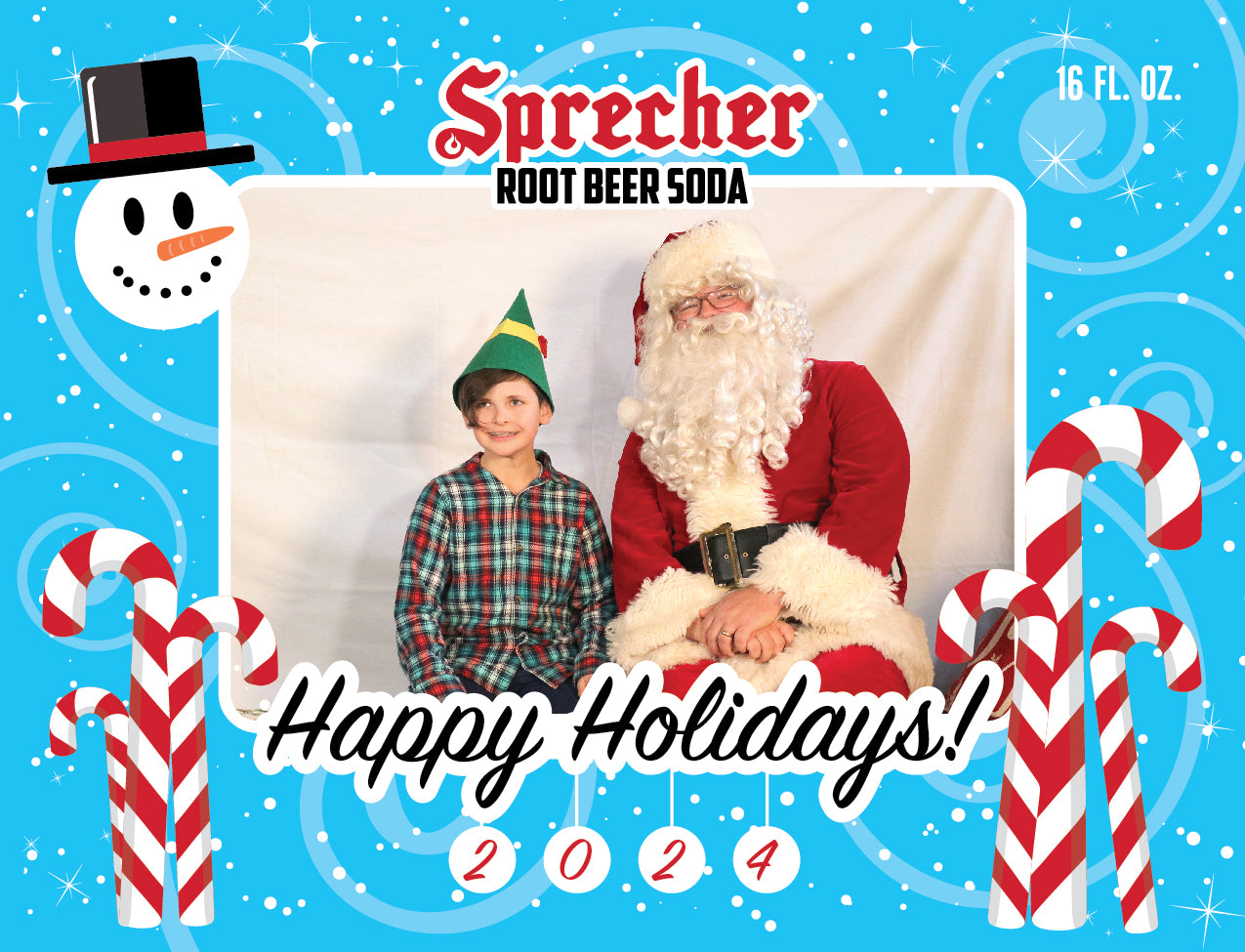 Soda With Santa Custom Label Root Beer