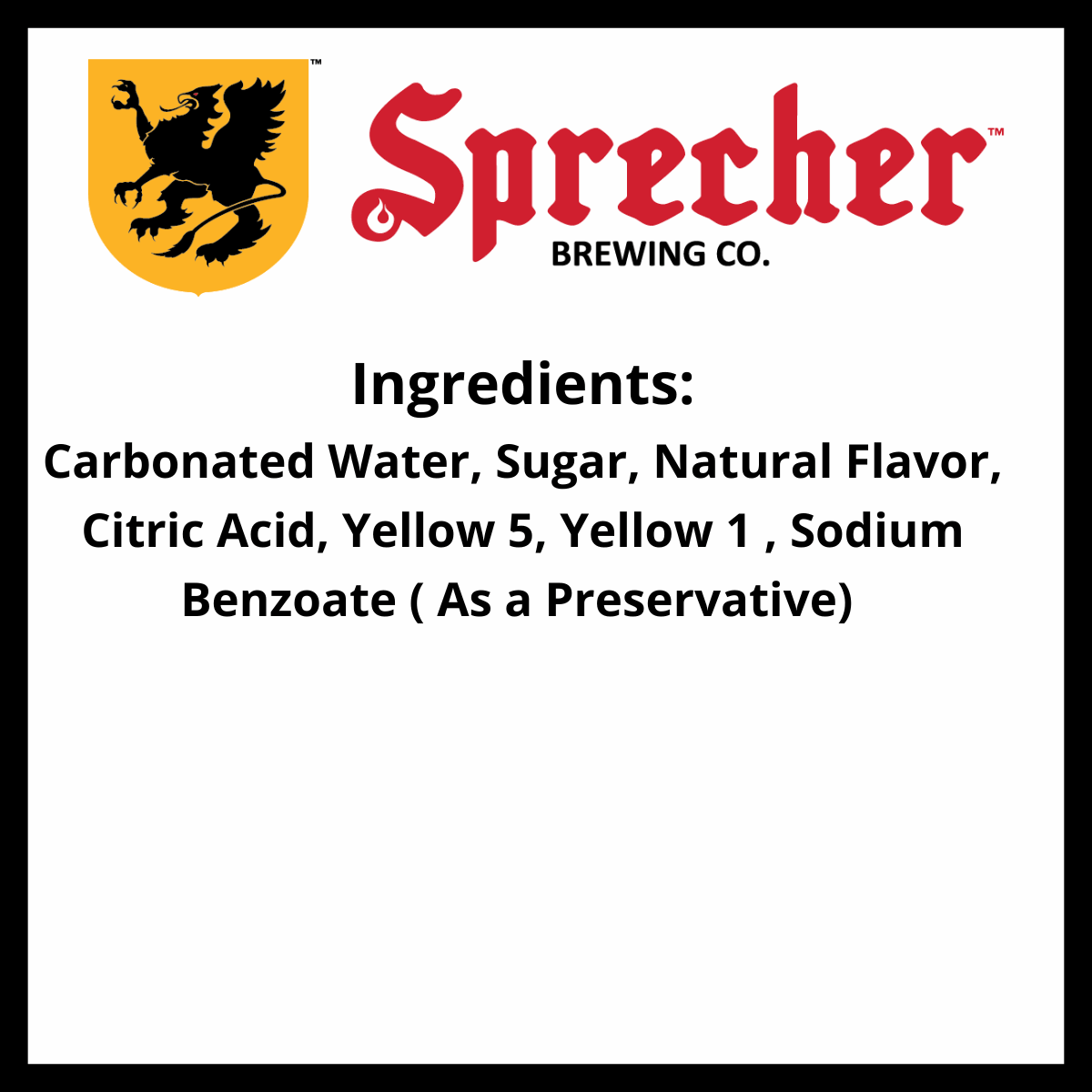 Caruso's Limocello Soda Ingredients