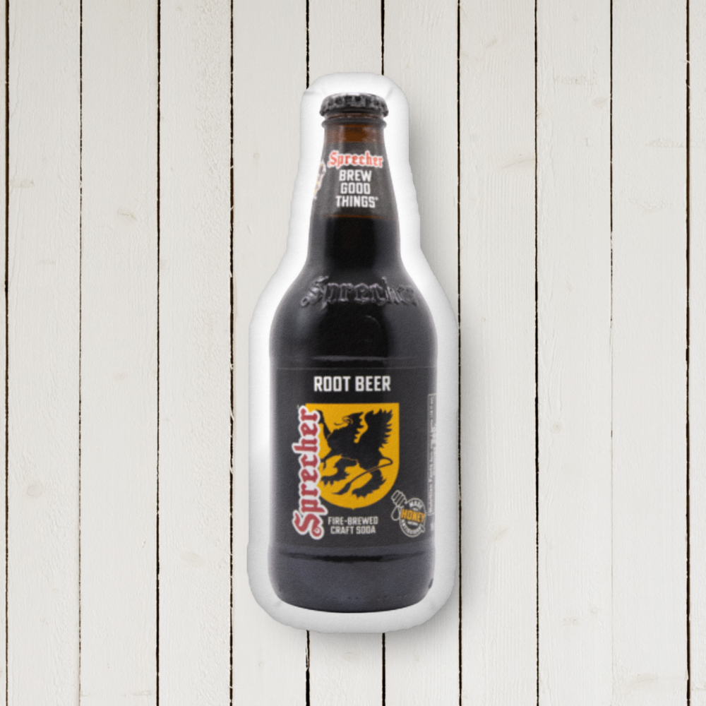 Root Beer Bottle Pillow