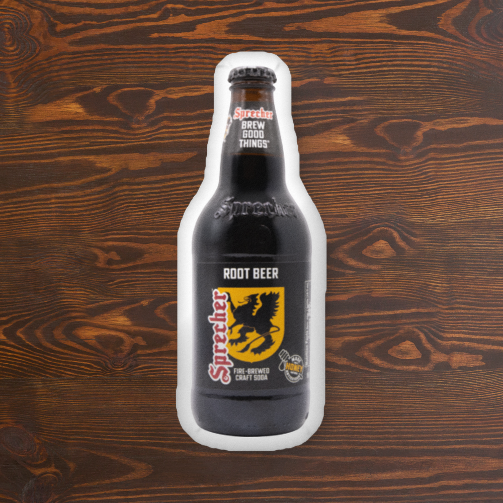 Root Beer Bottle Pillow