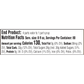 Image of Sprecher Root Beer Extract nutrition facts. Text found elsewhere on page.