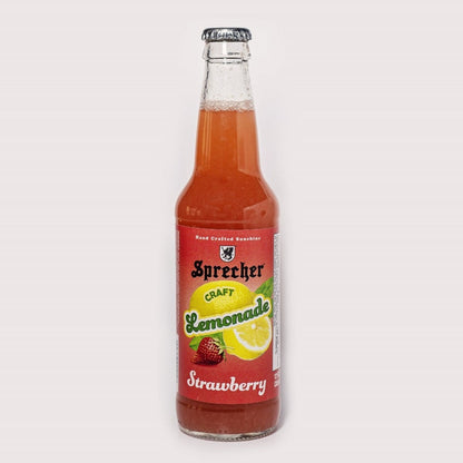 12oz bottle of Sprecher Strawberry Lemonade