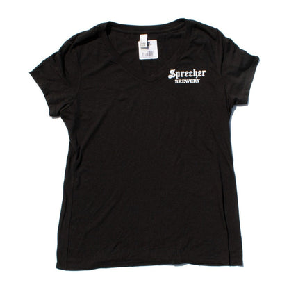 Women's Black V-Neck T-Shirt